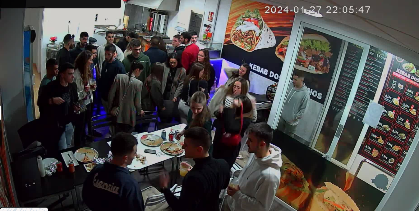 El local lleno